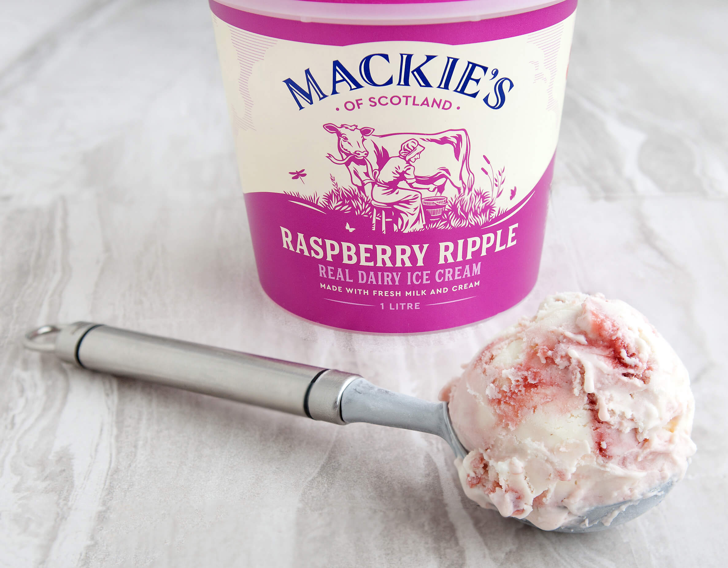 Raspberry Ripple Debuts in England! Mackie’s of Scotland