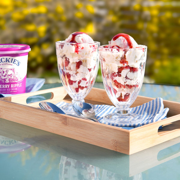 Eton Mess made with Strawberry Swirl ice cream