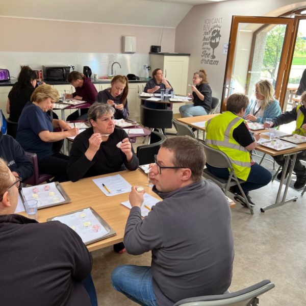 Thanks to all those who trialled the taste-testing system we used on Open Day, which helped us work out the best way to do the hundreds of samples we managed to get through.