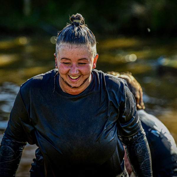 Carla growing a mud beard