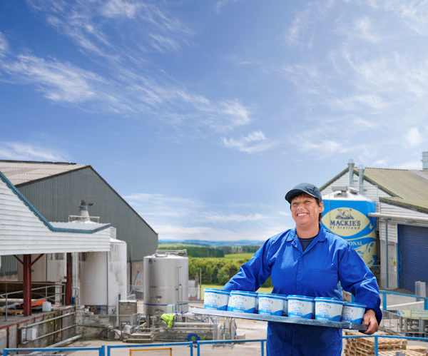 Marie as the face of Bank of Scotland's sustainable investment campaign which was in all major newspapers across the UK