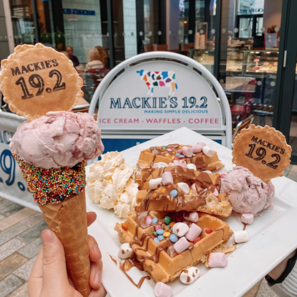 We renamed the Fruits of the Forest ice cream to the RGU ice cream in October as part of a special offer we ran with the university for students and staff.