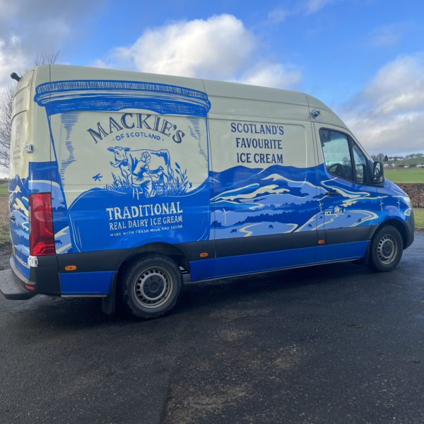 Our new delivery van designed by Nikki