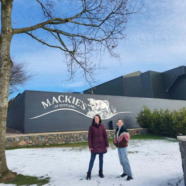 Edina and Brioney from Mackie's 19.2 visiting the farm