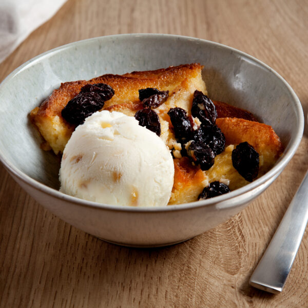 Bread & Butter Pudding and Honeycomb ice cream
