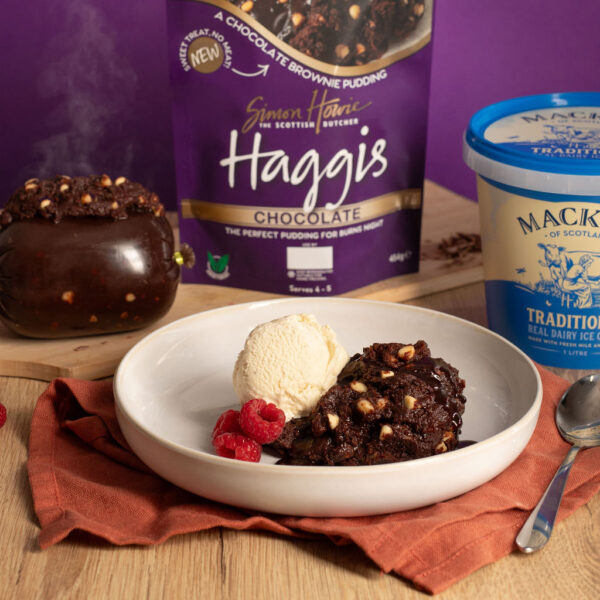 Simon Howie Chocolate Haggis and Traditional ice cream